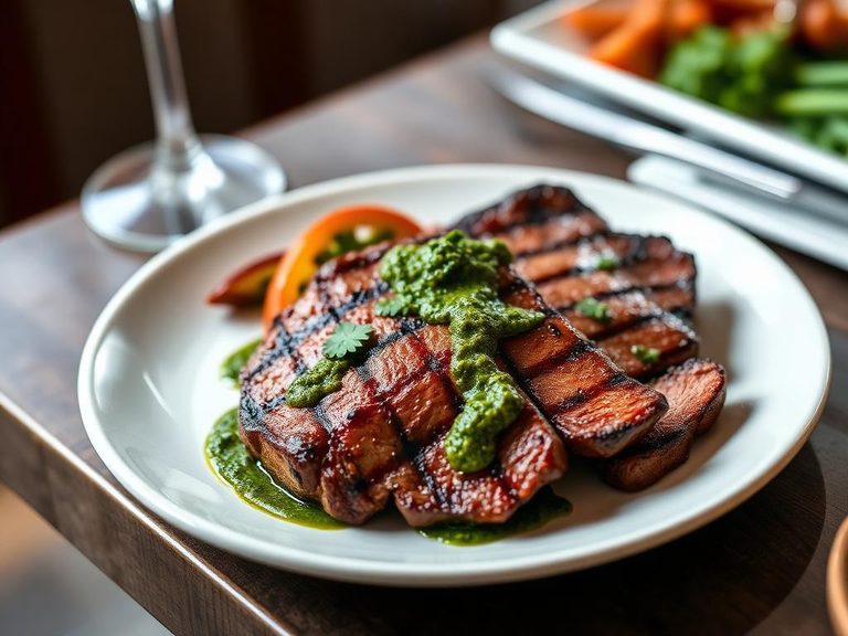 Grilled Skirt Steak with Chimichurri