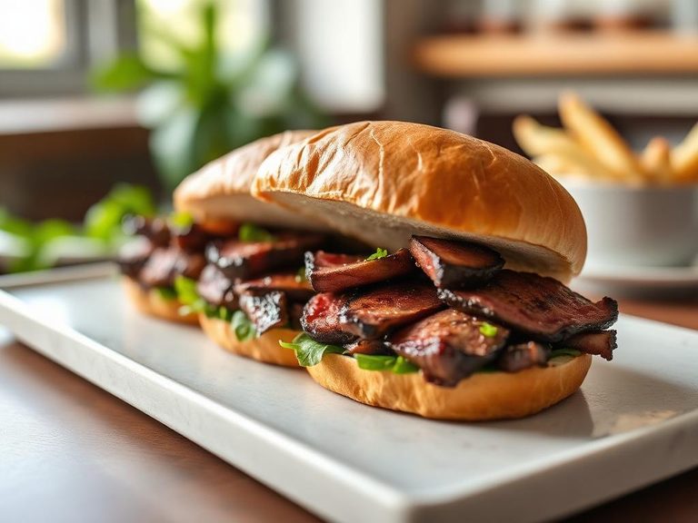 Grilled steak sandwiches