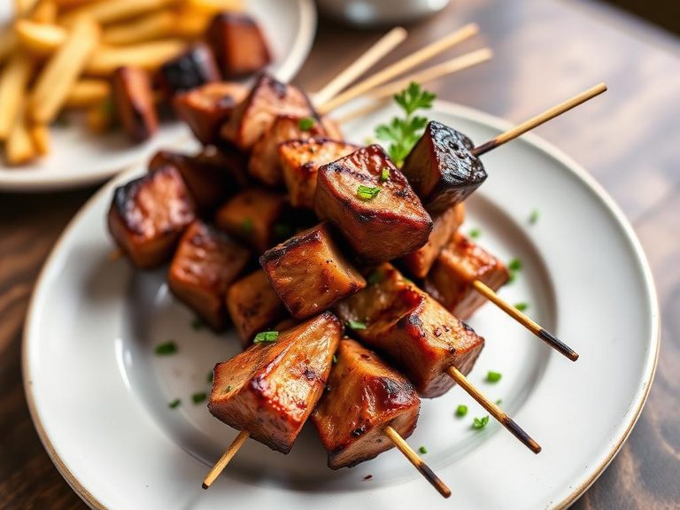 Grilled Sweetbreads Skewers