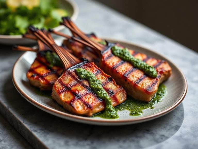 Grilled Sweetbreads with Chimichurri