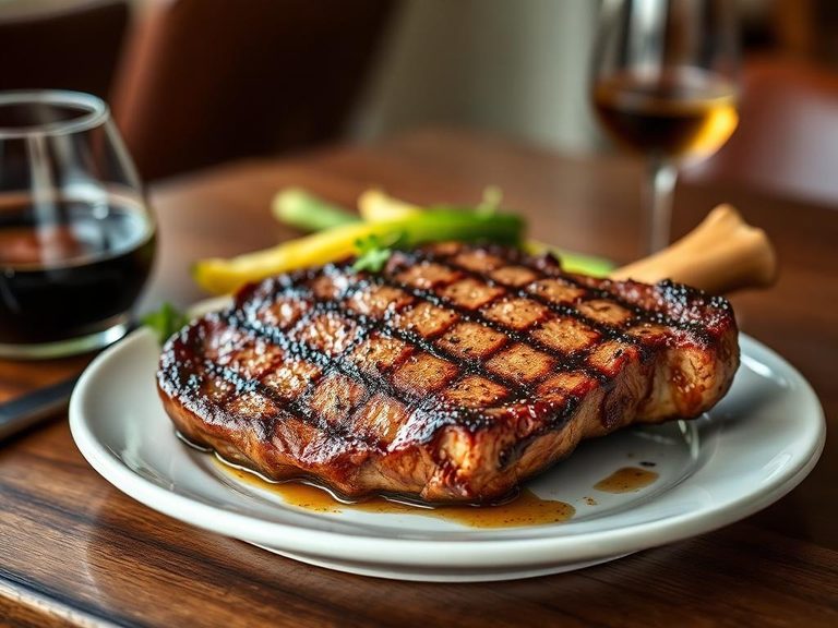 Grilled T-bone steak