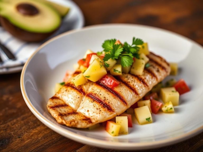Grilled Tilapia with Pineapple Salsa