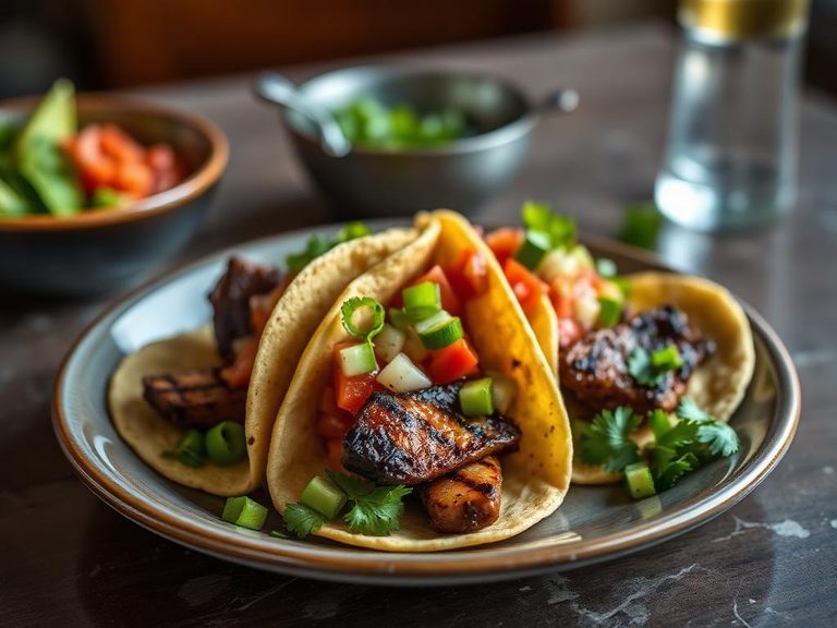 Grilled tri-tip tacos with fresh salsa