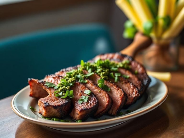 Grilled tri-tip with chimichurri