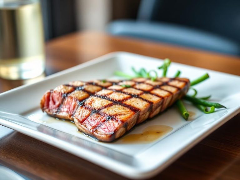 Grilled tuna steak