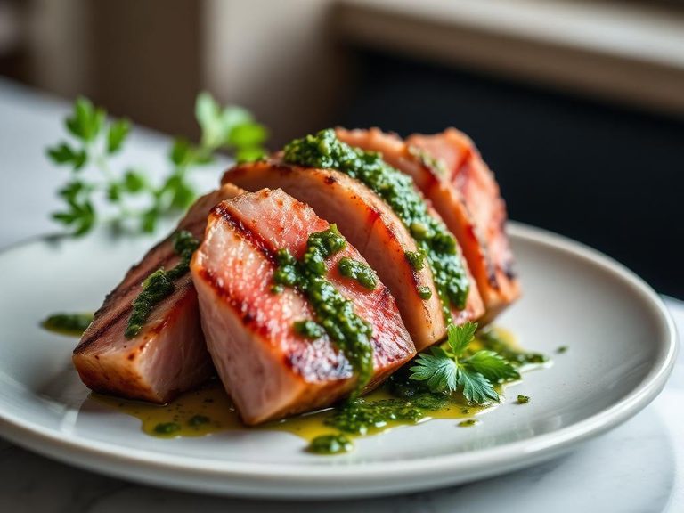 Grilled Tuna with Chimichurri