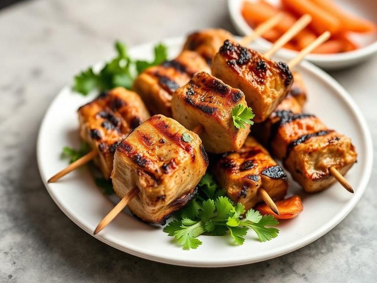 Grilled Turkey Thigh Skewers