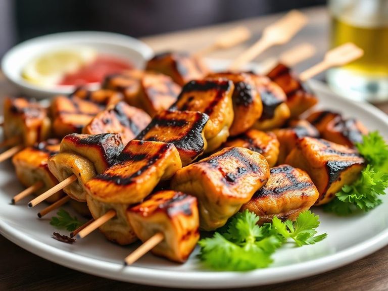 Grilled Turtle Skewers
