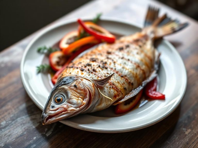 Grilled Whole Herring