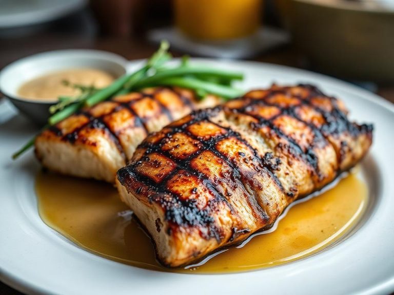 Grilled Wolffish Steaks