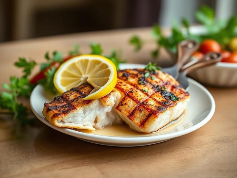 Grilled Yellowtail with Lemon