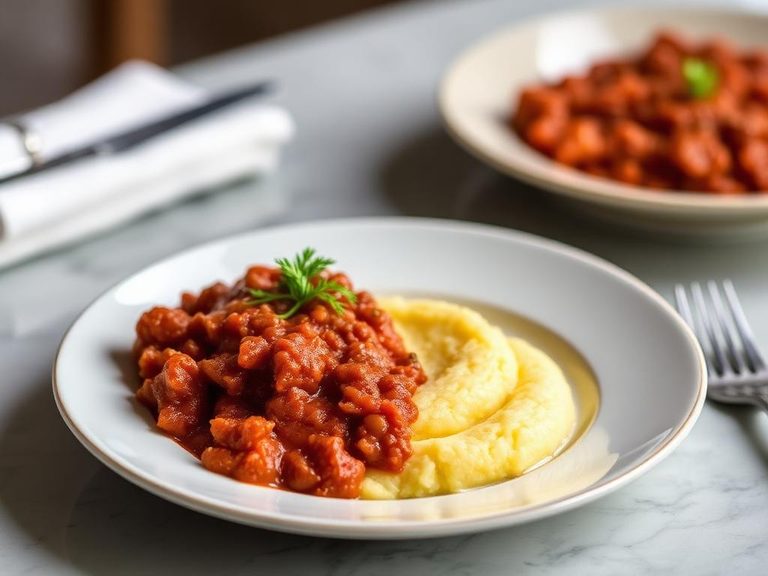 Grits Polenta with Ragu