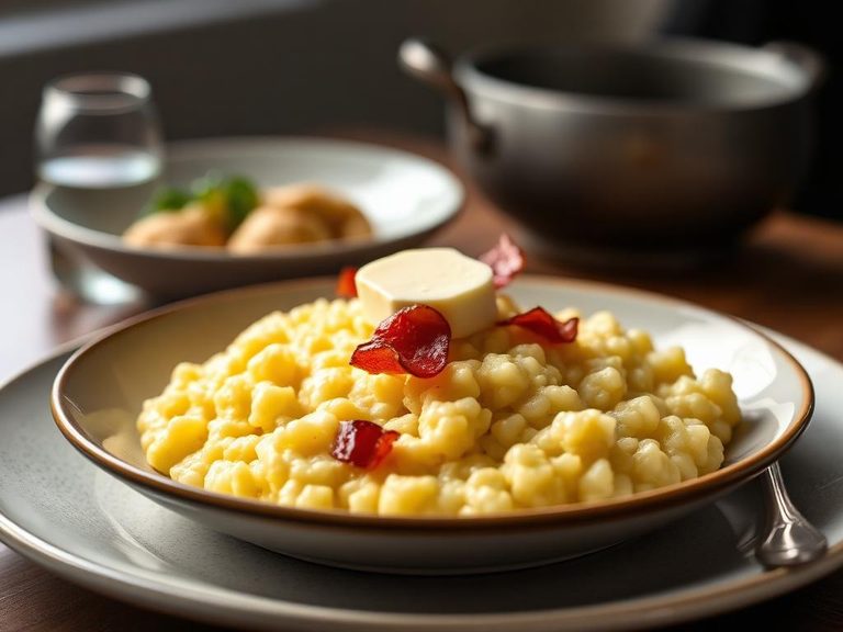 Grits with Butter and Bacon