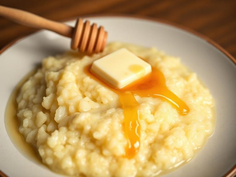Grits with Butter and Honey