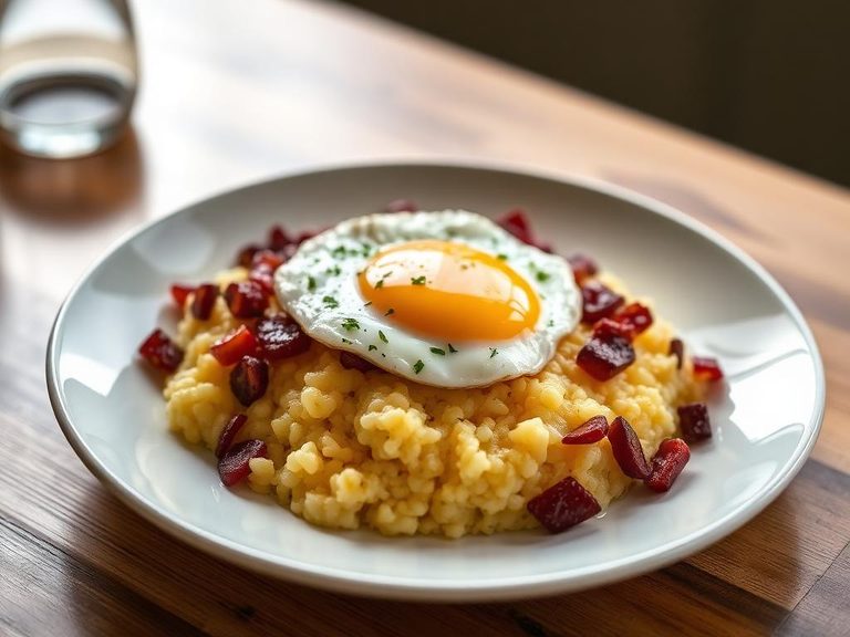 Grits with Fried Egg