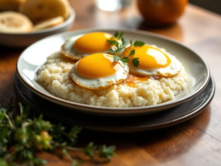 Grits with Fried Eggs