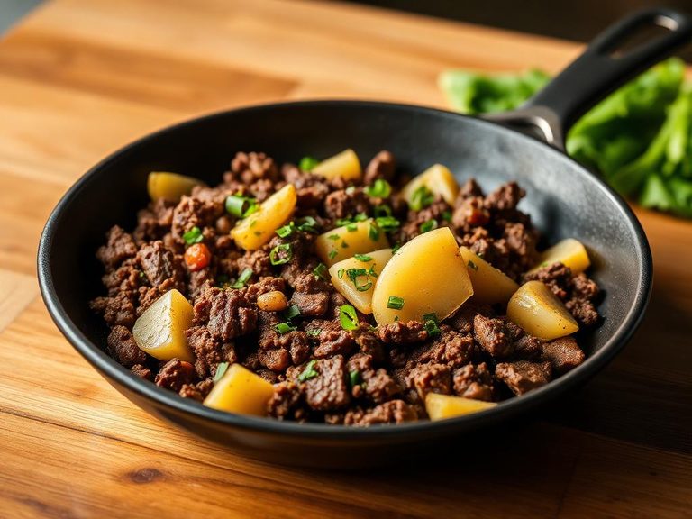 Ground Beef and Potato Skillet