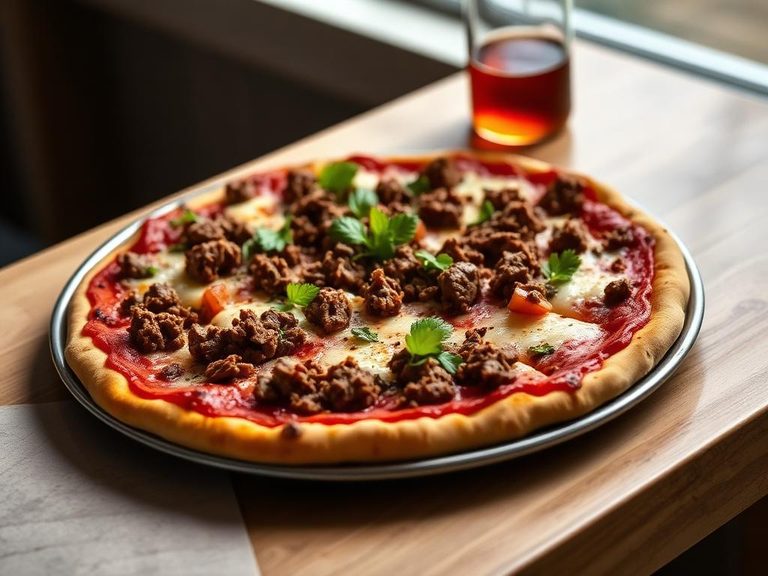 Ground Beef Pizza