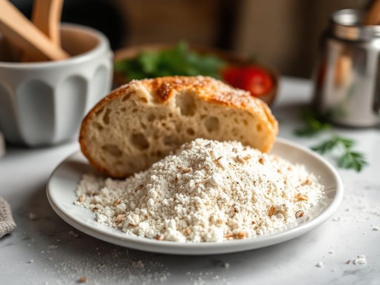 Ground into a flour for bread