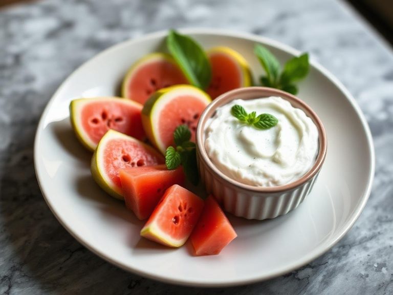 Guava and cream cheese dip