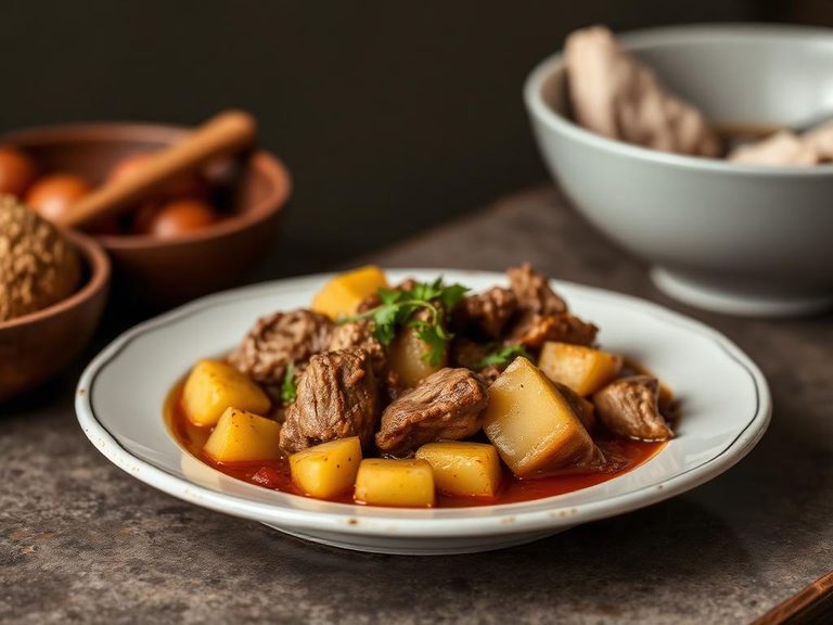 Guisada de Cerdo con Papas