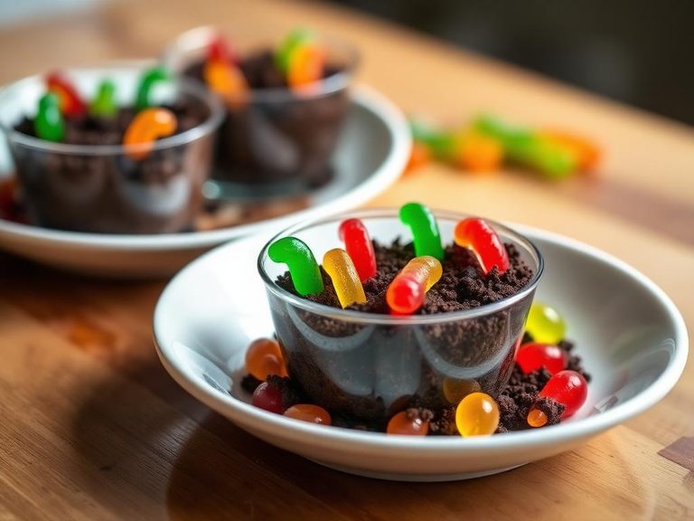 Gummy Worm Dirt Cups