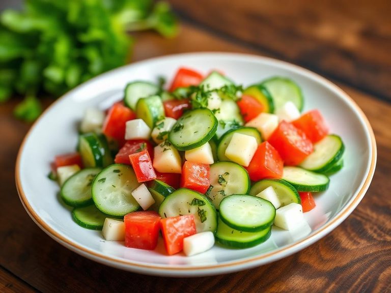 Gurkensalat (German Cucumber Salad)