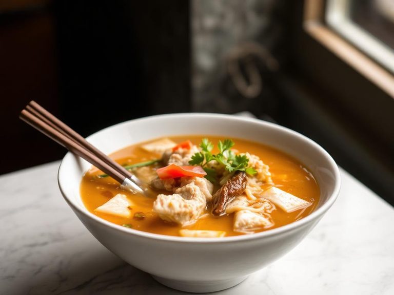 Hainanese Chicken Rice Soup