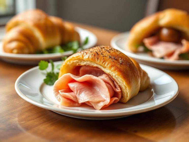 Ham and cheese croissant