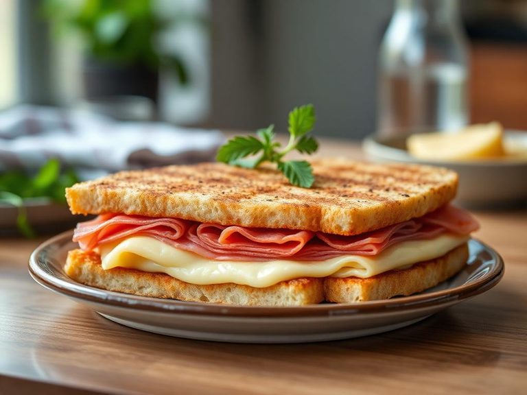 Ham and cheese panini