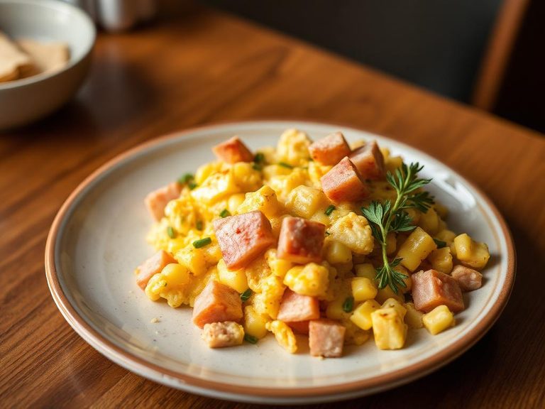 Ham and Cheese Scramble