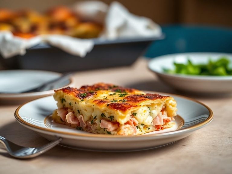 Ham and Cheese Strata