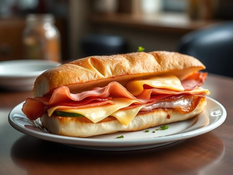 Ham and cheese sub