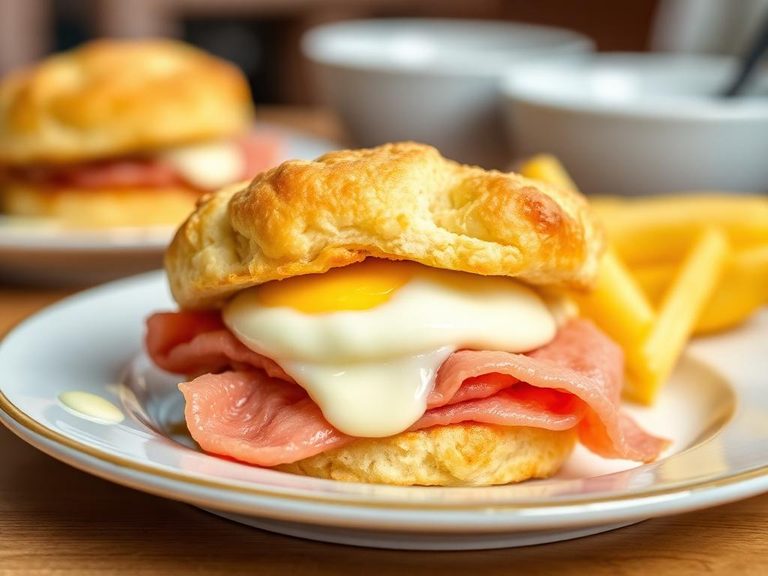 Ham and Egg Biscuit