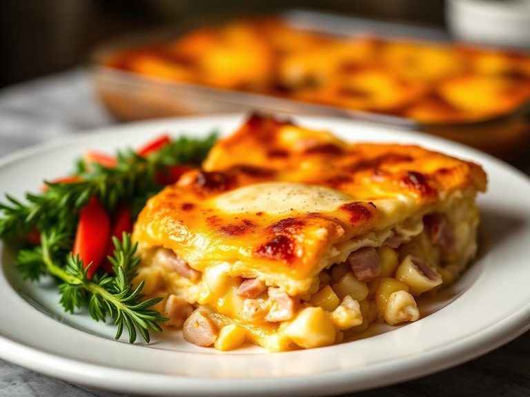 Ham and Egg Breakfast Casserole