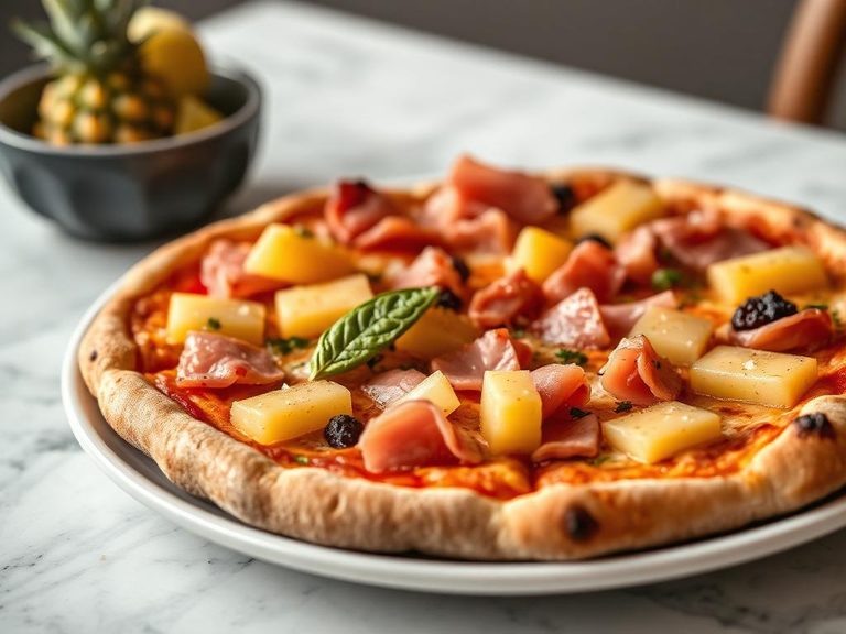 Ham and Pineapple Pizza (Hawaiian)