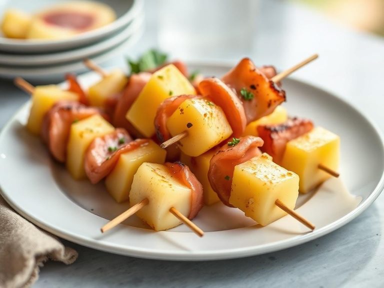 Ham and Pineapple Skewers