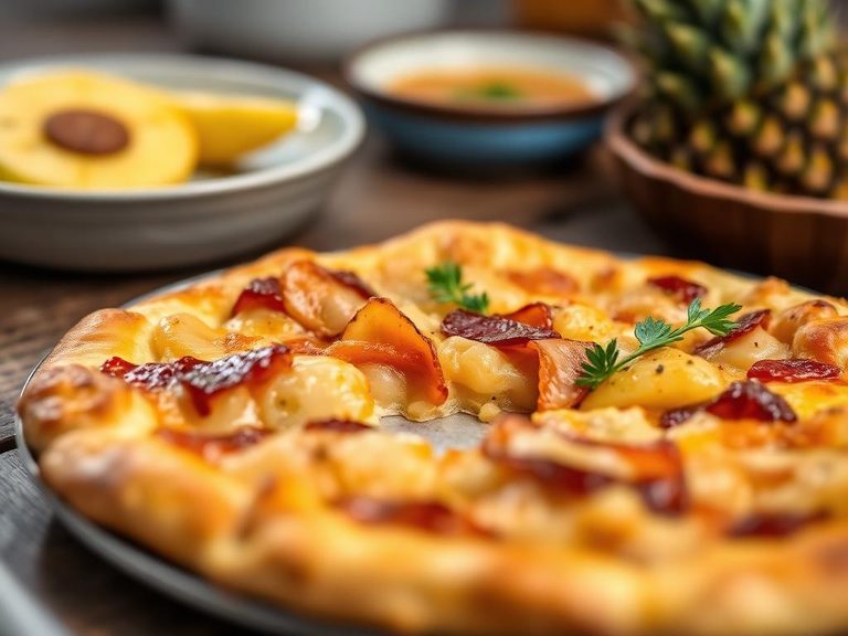 Ham and Pineapple Thin Crust