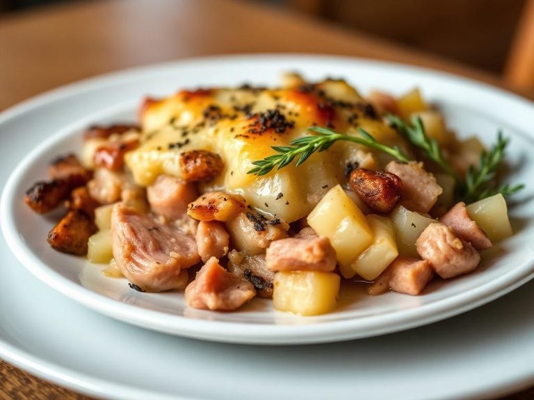 Ham and potato casserole