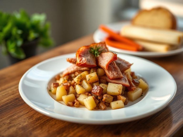 Ham and potato hash