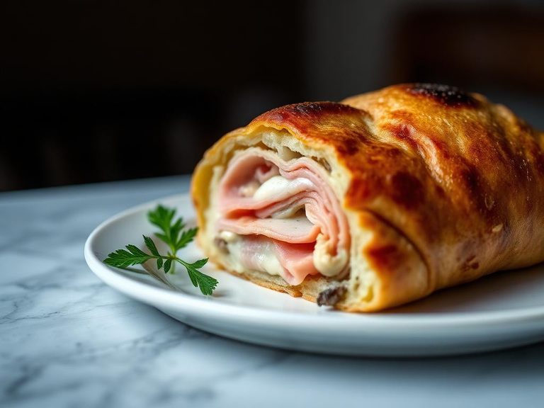Ham and Ricotta Calzone