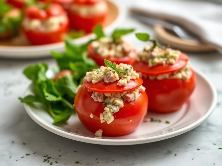Ham Salad-Stuffed Tomatoes