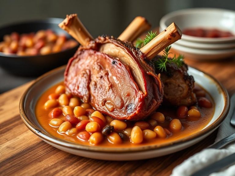 Ham Shank with Beans