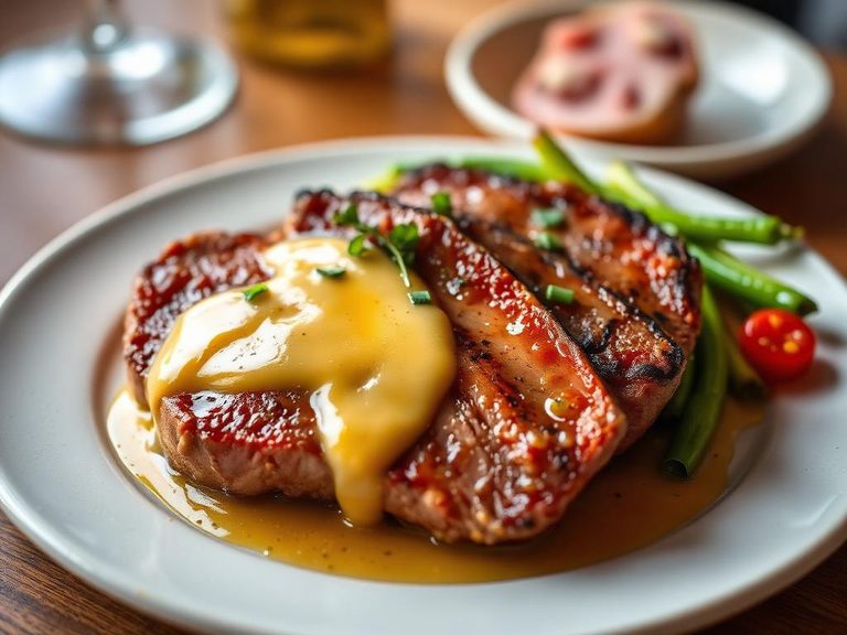 Ham Steak Dijonnaise