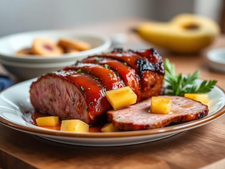 Ham Steak with Pineapple Glaze