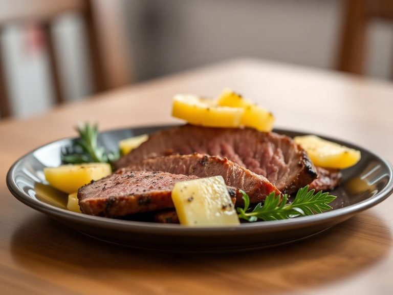 Ham Steak with Pineapple