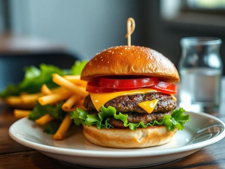 Hamburger or cheeseburger