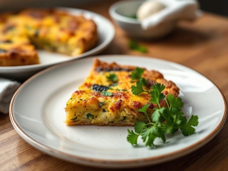 Hash brown crust for quiche