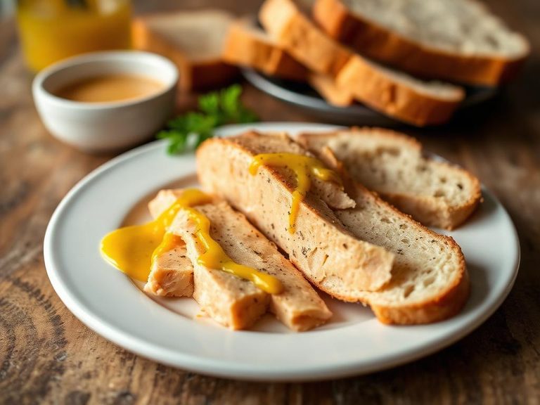 Headcheese with Mustard and Rye Bread