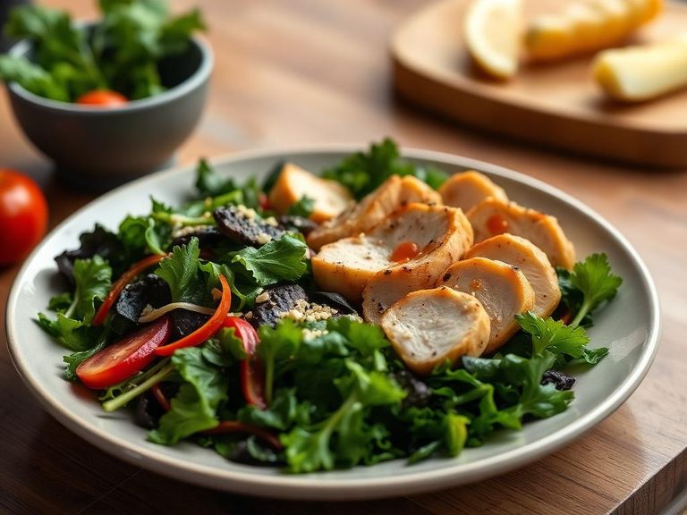Healthy Chicken and Greens Bowl